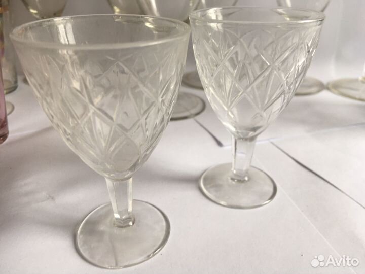 Стаканы рюмки стекло хрусталь