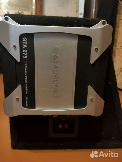 Сабвуфер и усилитель blaupunkt