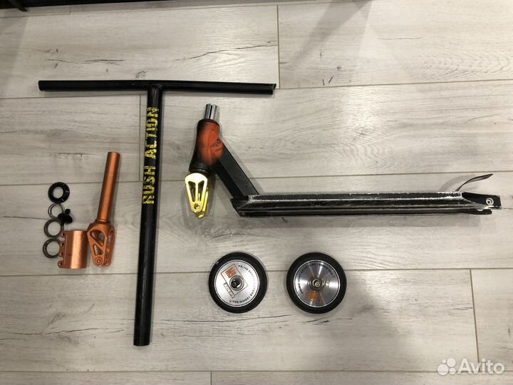 Скс для трюкового самоката, руль, дека, колеса