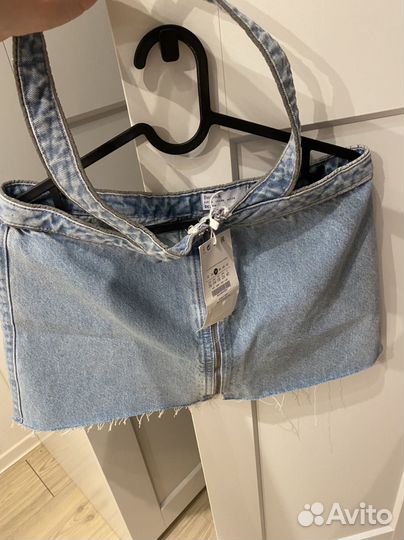 Джинсовая юбка bershka zara