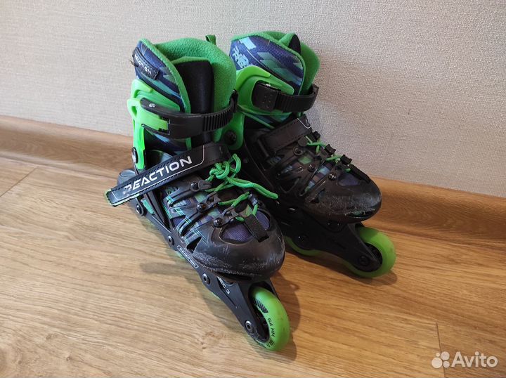 Роликовые коньки детские раздвижные 32-35 р