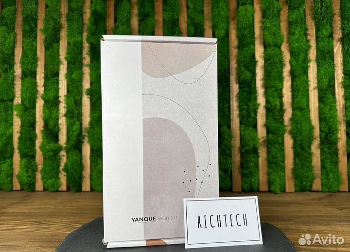 Подставка из эпоксидной смолы и мрамора