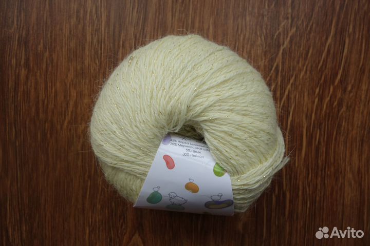 Пряжа для вязания с пухом норки