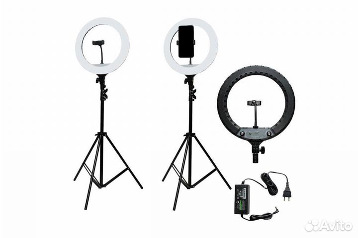 Селфи кольцо со штативом 34 см