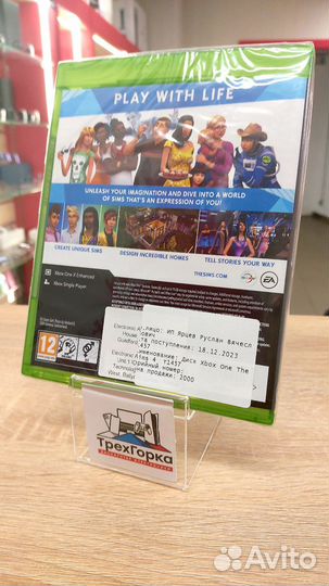 Новый диск xbox one sims 4