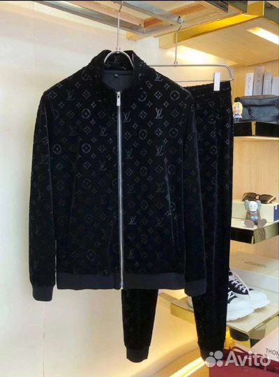 Спортивный костюм мужской louis vuitton велюр