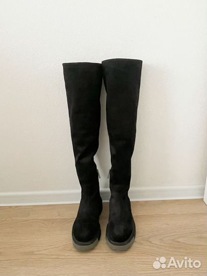 Ботфорты из натуральной замши марки Tendance