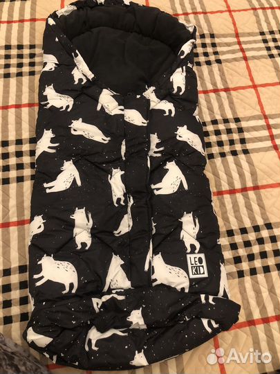 Зимний конверт в коляску