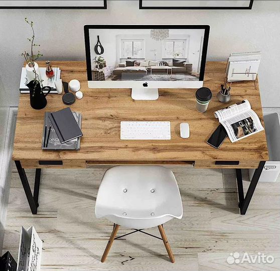 Стол лофт с ящиками