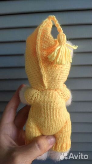 Игрушка вязаная Мишка Тедди, ручная работа