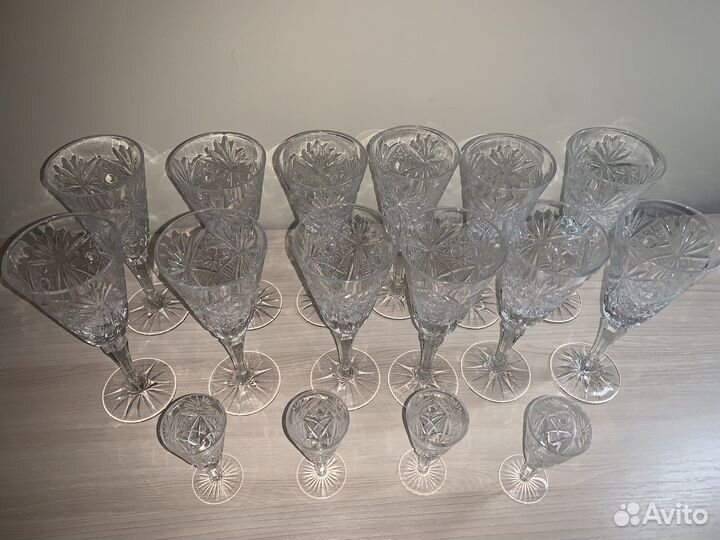 Хрустальные бокалы СССР