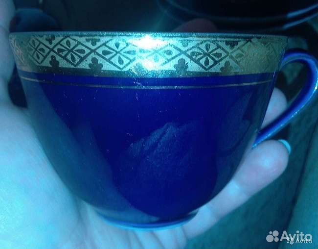 Сахарница/блюдца/чашки Кобальт Винтаж СССР