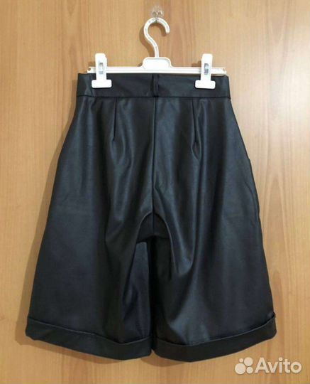 Шорты экокожа