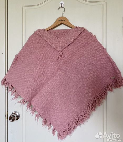 Пончо из шерсти