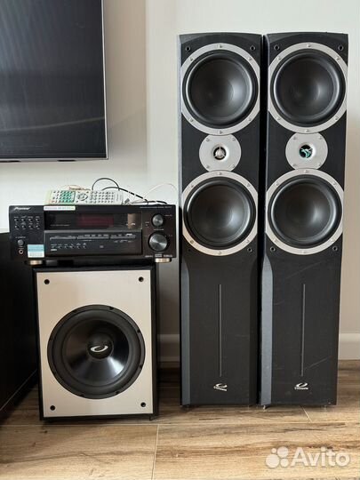 Акустические колонки 2.1 ultimate и ресивер