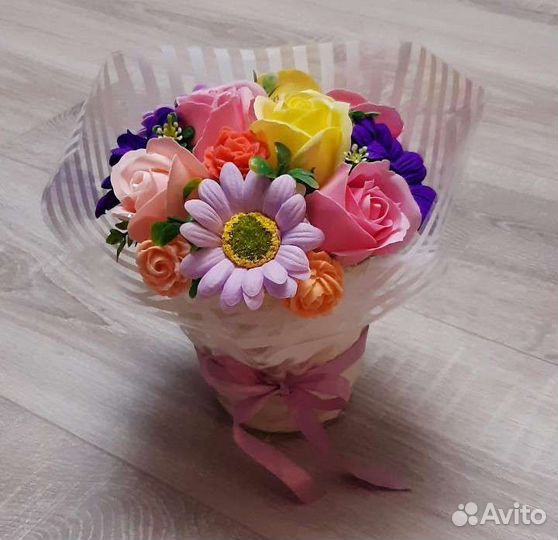 Букеты цветов мыло выпускной