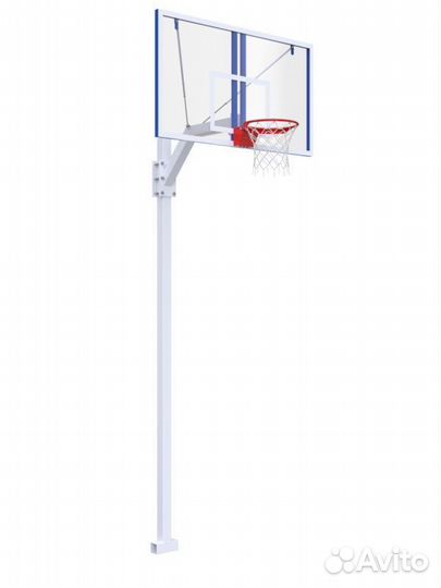 Стойка регулируемая с профессиональным щитом из оргстекла 15 мм и массовым кольцом A13401