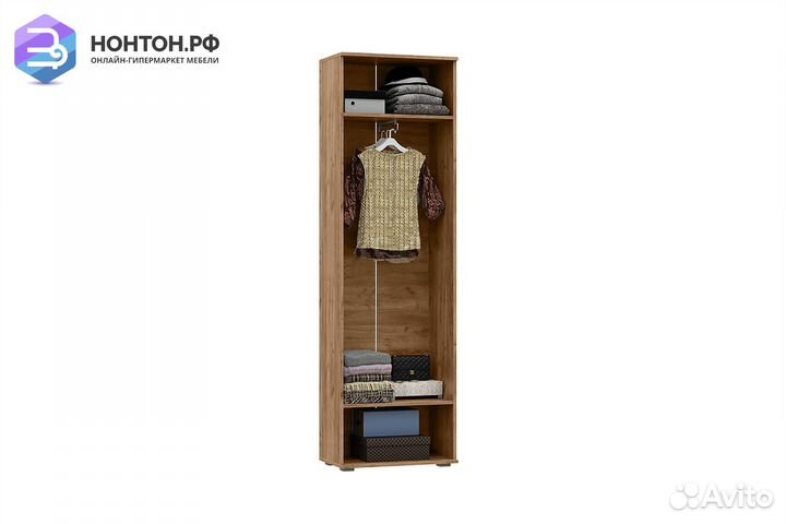 Шкаф Соренто 2-х створчатый дуб крафт / бетон темн