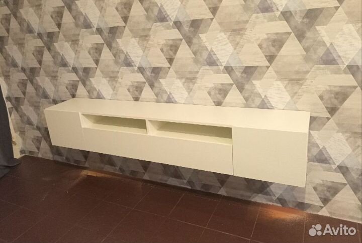 Тумба тв белая 2 метра
