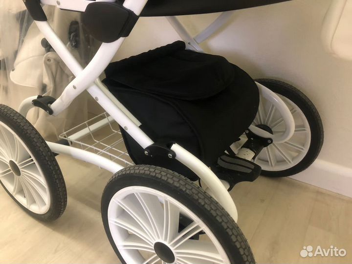 Коляска 2 в 1 indigo эко кожа