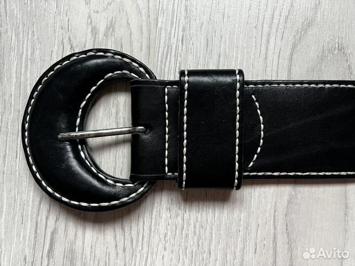 Ремень широкий, натуральная кожа