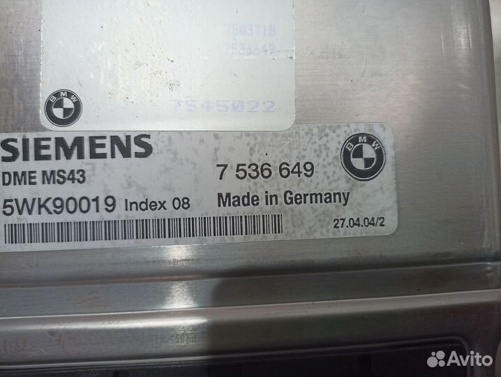 Эбу двигателя BMW E53