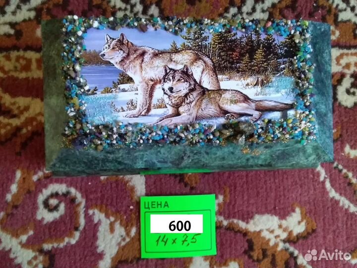 Шкатулки из натурального камня