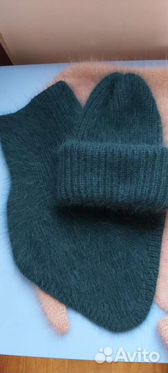 Комплект шапка и снуд женский