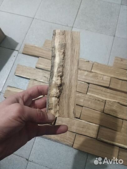 3D плитка мазайка из колотого дуба