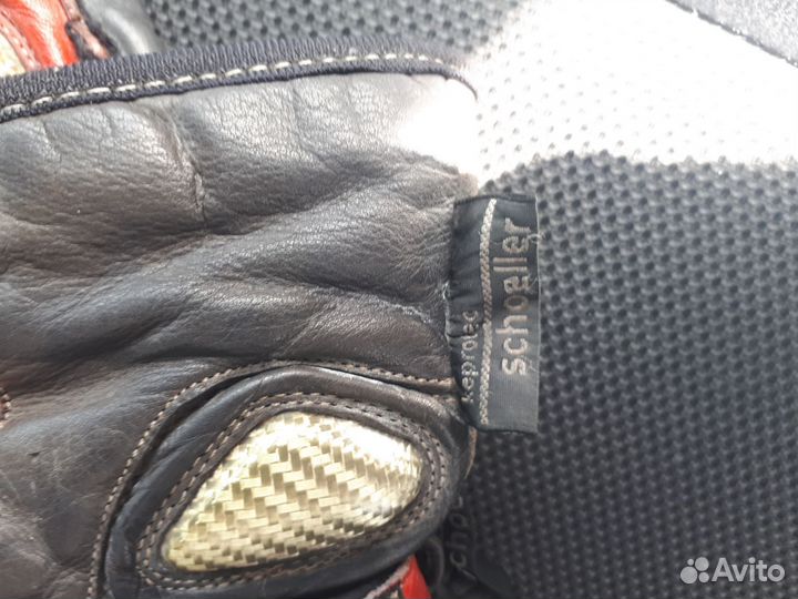 Кожаные мото перчатки