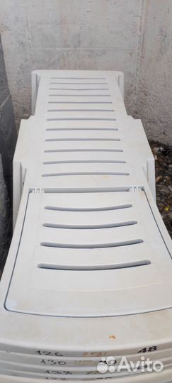 Шезлонг лежак пластик бу