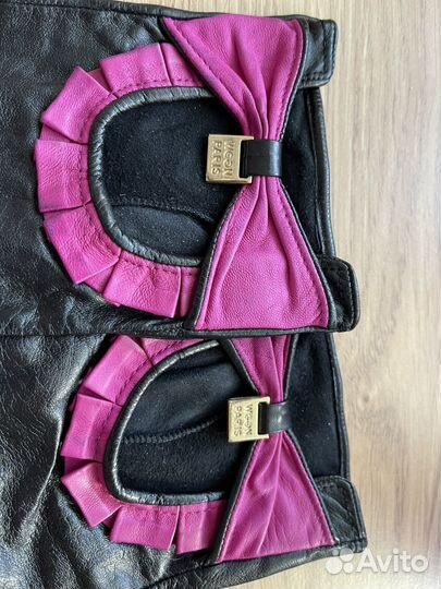 Перчатки женские кожаные