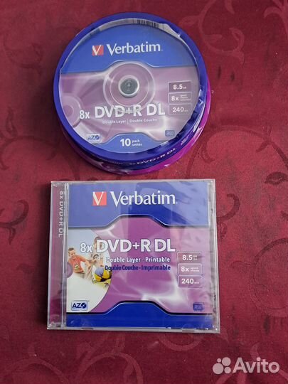 Диски DVD+R DL Verbatin