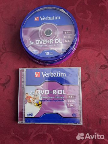 Диски DVD+R DL Verbatin