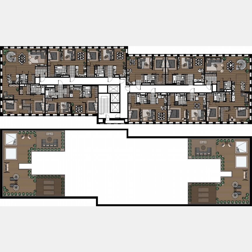 1-к. апартаменты, 54,9 м², 23/23 эт.