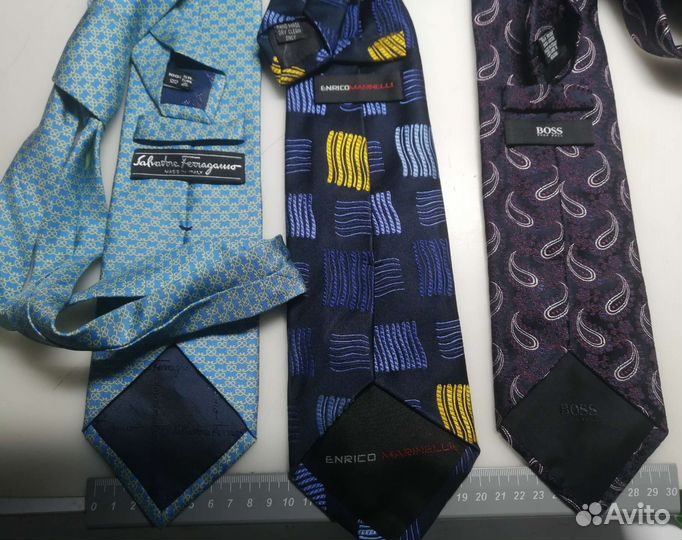 Галстук hugo boss, salvatore ferragamo, marinelli