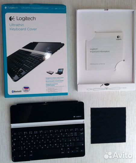 Клавиатура-крышка Logiteсh iPad, ультратонкая