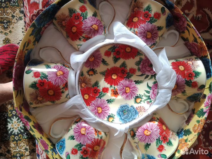 Чайный сервиз фарфоровый на 6 персон в коробке