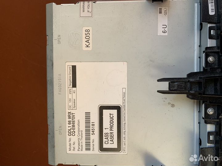 Магнитола mazda 6 gh рестайлинг