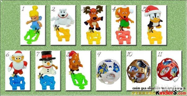 Киндер новогодняя коллекция 2019