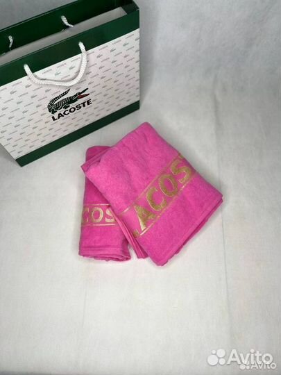 Розовый комплект полотенец - 