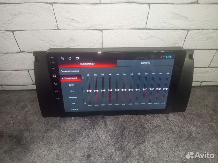 Магнитола BMW e39 / X5 e53 на андроид IPS экран