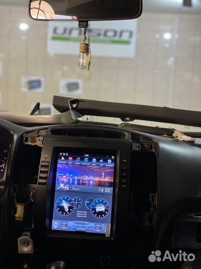 Магнитола Паджеро 4 тесла 2007-2015