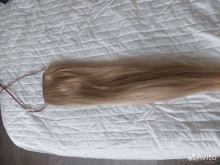 Волосы на заколках блонд 55 см