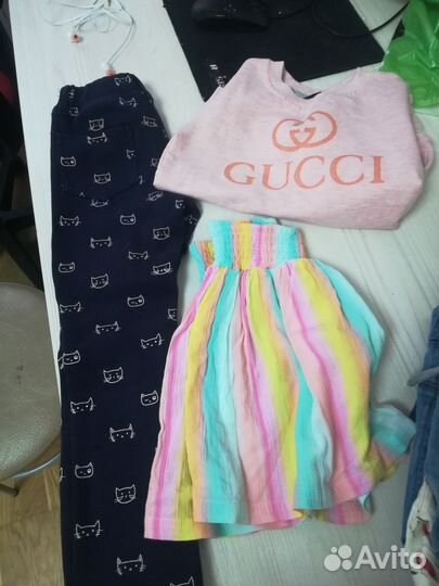 Пакет детских вещей для девочки. Р. 110