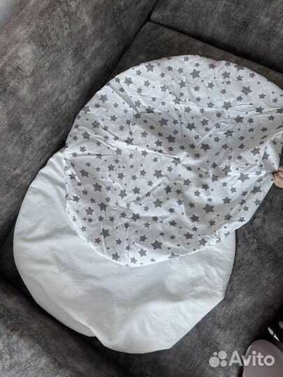 Непромокаемая простынь на детскую круглую кровать