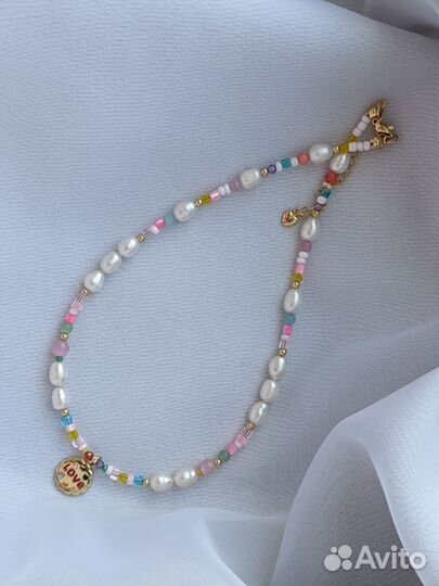 Колье чокер из натуральных камней