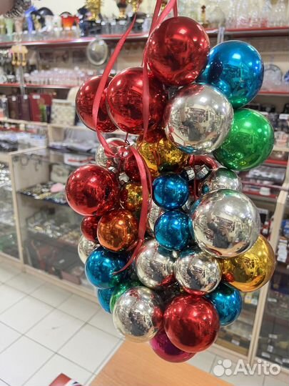 Елочная игрушка шар стекло ГДР