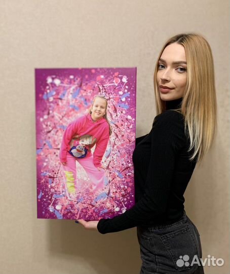 Портрет на холсте по фото