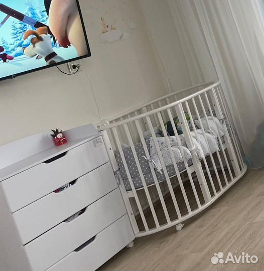 Круглая-овальная кроватка